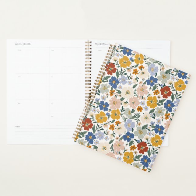 Wildflower Meadow Boho Pattern Planner (Display)
