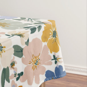 Wildflower Meadow Boho Pattern Tablecloth