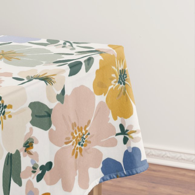 Wildflower Meadow Boho Pattern Tablecloth (In Situ)