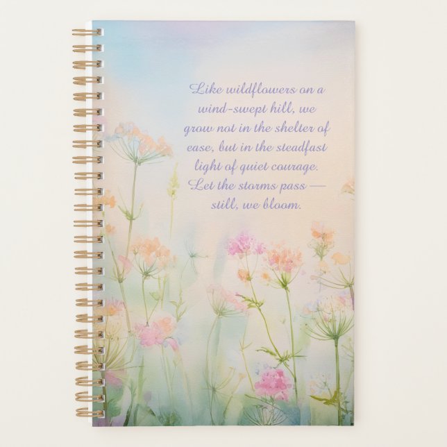Wildflower Meadow Botanical Floral Planner (Front)