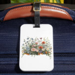 Wildflower meadow botanical garden flowers luggage tag<br><div class="desc">Natural wildflower meadow with delicate botanical blossoms. A colorful mix of poppies,  daisies and garden flowers creates a lively spring nature scene inspired by blooming fields.</div>