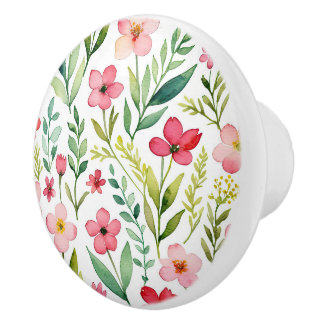 Wildflower Meadow Ceramic Knob