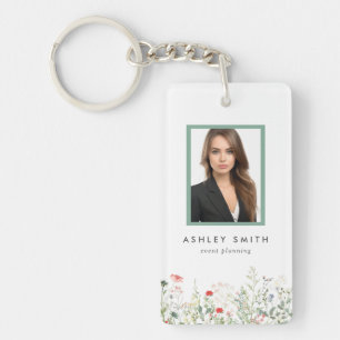 Wildflower Meadow Employee ID Key Ring