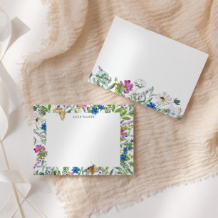 Wildflower Meadow Floral Stationery Note Card