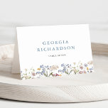 Wildflower Meadow Garden Wedding Boho Place Card<br><div class="desc">Capture the beauty of nature on your special day with our exquisite wildflower watercolor wedding place card. Elegant, unique, and blooming with love. Use the text fields to personalise your design with your own wording and details. If you want to change the font style, colour or text placement, simply click...</div>