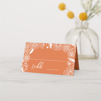 Wildflower Meadow Garden Wedding  Decor Place Card
