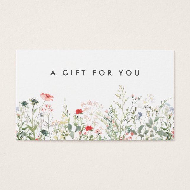 Wildflower Meadow Gift Card (Front)