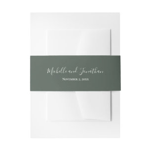 Wildflower Meadow Invitation Belly Band