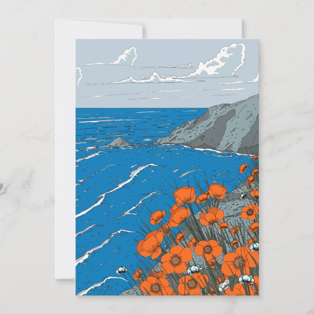 Wildflower Meadow Landscape  Invitation (Front)