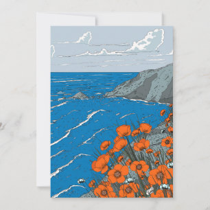 Wildflower Meadow Landscape  Invitation