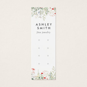 Wildflower Meadow Multiple Earring Display Card