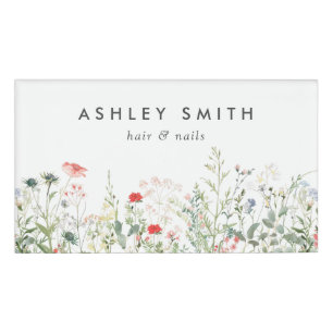 Wildflower Meadow Name Tag
