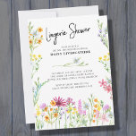 Wildflower Meadow Pretty Floral Lingerie Shower Invitation<br><div class="desc">Wildflower Lingery Shower invitation with pretty watercolor wild flower design and elegant handwritten calligraphy. The delicate meadow flowers have a charming colour palette of pink lilac orange blue and yellow. Feminine trendy template invite for bridal shower. Please browse my store and the Wildflower Meadow collection for alternative styles and matching...</div>