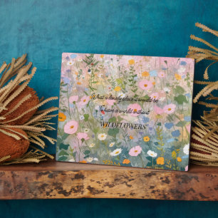 Wildflower Meadow Quote Plaque