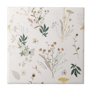 Wildflower Meadow Seamless Ceramic Tile