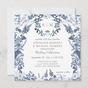 Wildflower Meadow Spring Floral Colourful Wedding Invitation
