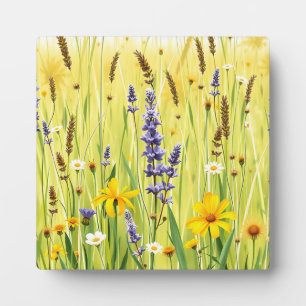 Wildflower Meadow Summer Pattern Plaque