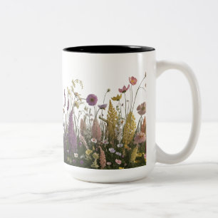 Wildflower Meadow Two-Tone Mug 15 oz – Botanical 