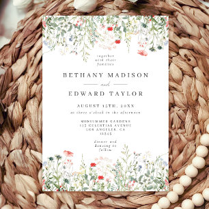 Wildflower Meadow Wedding Invitation