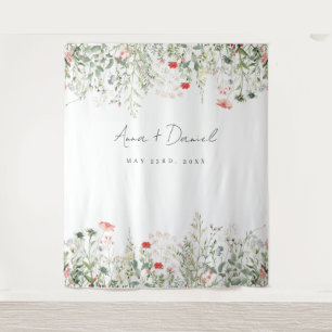 Wildflower Meadow Wedding Tapestry