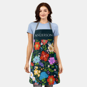 Wildflower modern Apron