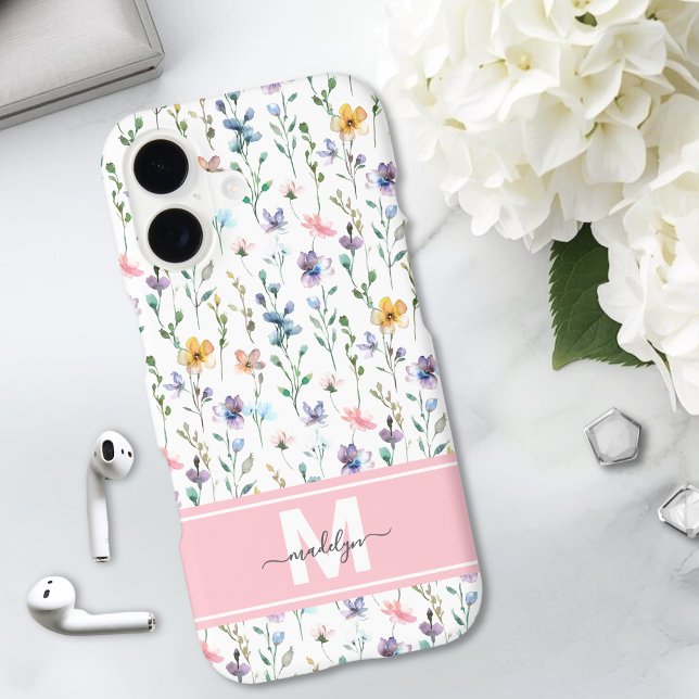 Wildflower Monogram (Wildflower Monogram iPhone 17 Case )