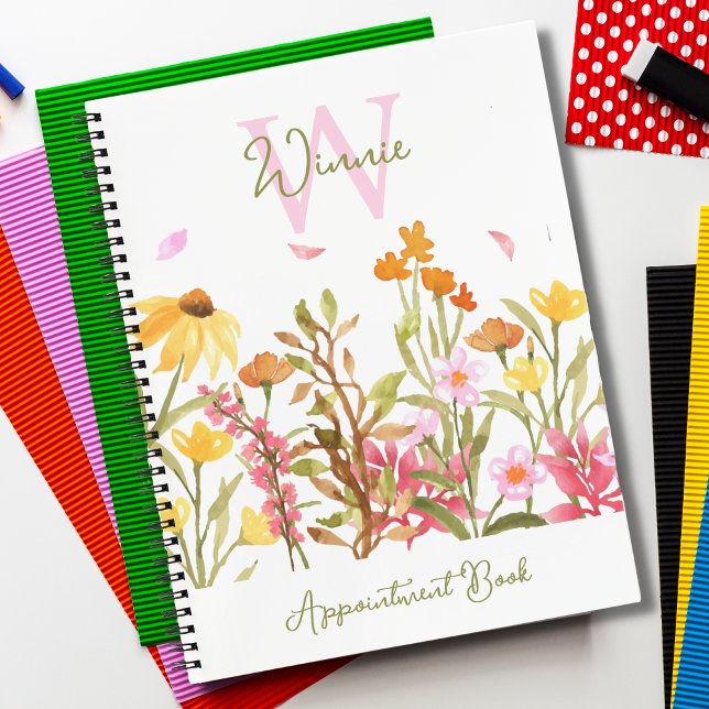 Wildflower Monogram Notebook (Creator Uploaded)
