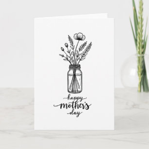 Wildflower Mothers Day Art Card
