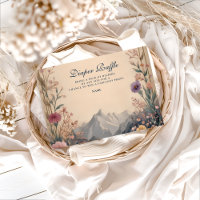 Wildflower Mountain Baby Shower Diapper Raffle