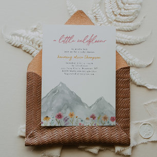 Wildflower Mountain Baby Shower Invitation
