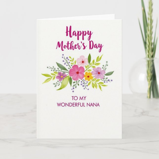 Wildflower Mum Day Card (Front)
