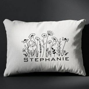 Wildflower Name – Aesthetic Gift for Her Decorative Cushion