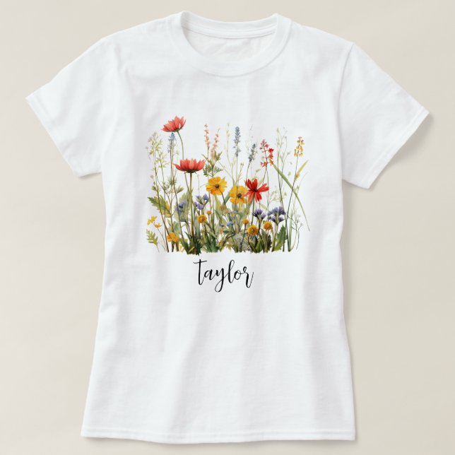 Wildflower name T-Shirt (Design Front)