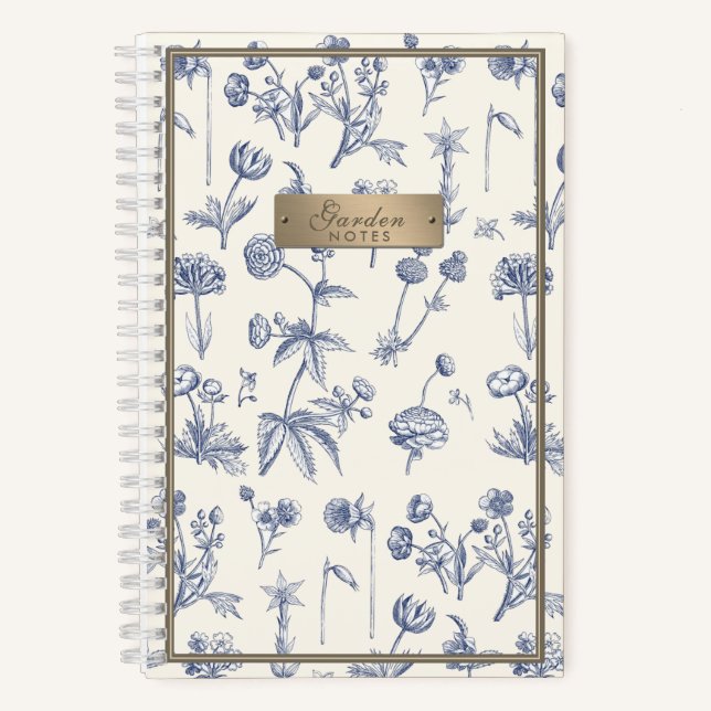 Wildflower Notebook Little Bee Beekeeper Gardeners (Front)