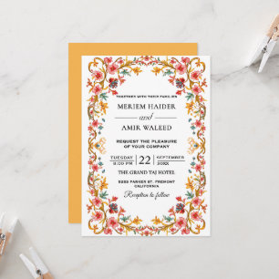 Wildflower Ornate Garden Floral Wedding Invitation