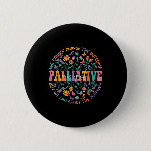 Wildflower Palliative Care Nurse Ot Hosce Social W 6 Cm Round Badge
