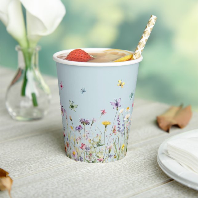 Wildflower Party Paper cup (Insitu)