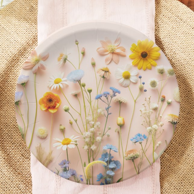 Wildflower Party Paper Plate (Creator Uploaded)