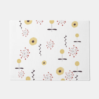 Wildflower Pattern Boho Doormat