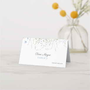 Wildflower Periwinkle Menu Option Table Number