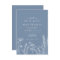 Wildflower Periwinkle Wedding Invitation