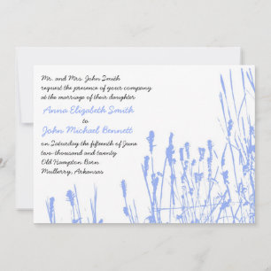 Wildflower - Periwinkle Wedding Invitation