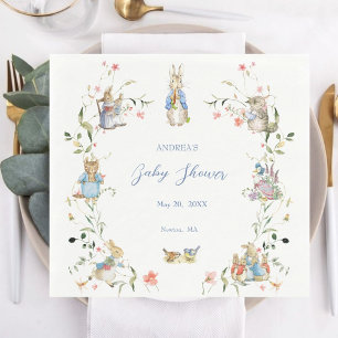 Wildflower Peter the Rabbit Paper Napkin
