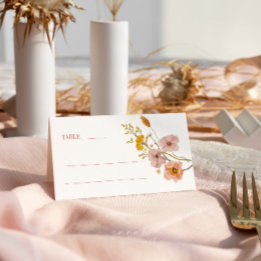 Wildflower Place Cards, Floral Place Cards