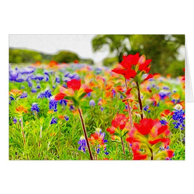 Wildflower Portrait Card (Front Horizontal)