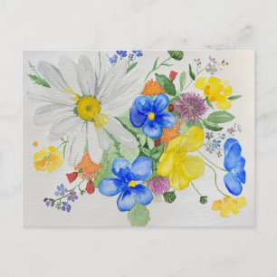 wildflower postcard