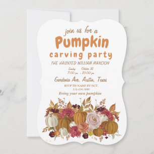 Wildflower Pumpkin Picking Crew Invitation