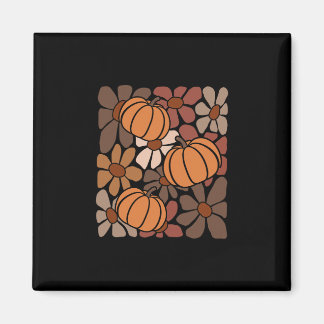 Wildflower Pumpkin Season Autumn Fall Leaves Thank Magnet