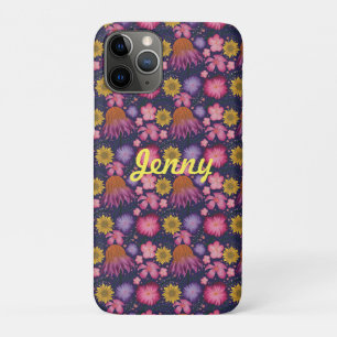 Wildflower Purple Floral Personalised  iPhone 11 Pro Case
