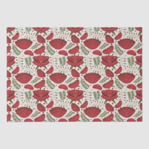 Wildflower Red Poppy Baby Shower Tissue Paper